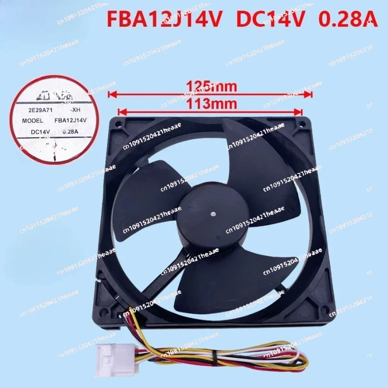 

Подходит для вентилятора для холодильника, холодильника рэго, холодильника, вентилятора осмотра FBA12J14V DC14V 0,28A