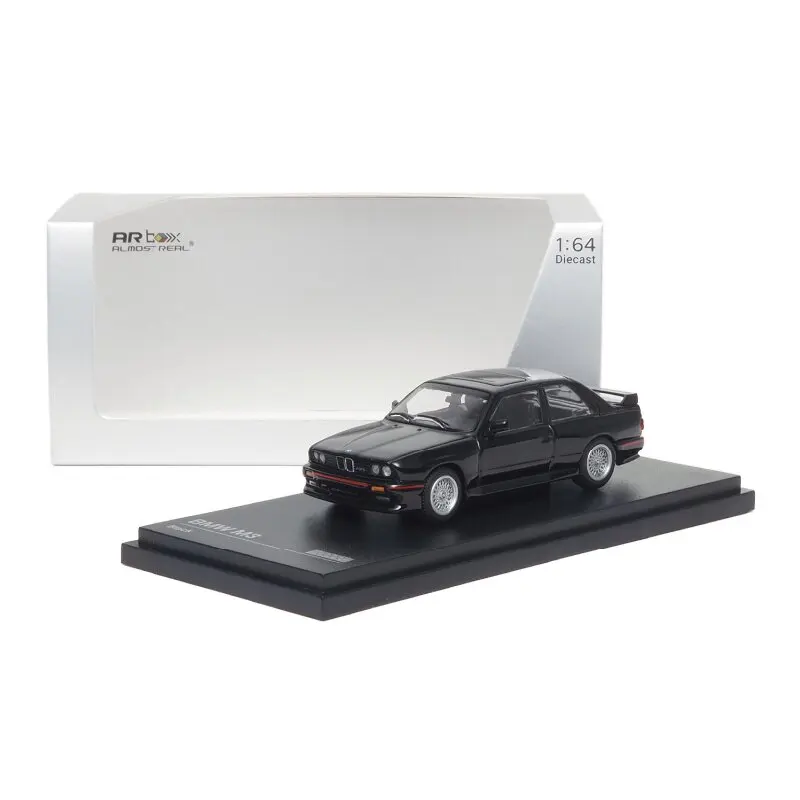 

Diecast Almost Real AR Box 1:64 Scale BMW M3 E30 Black Alloy Car Model