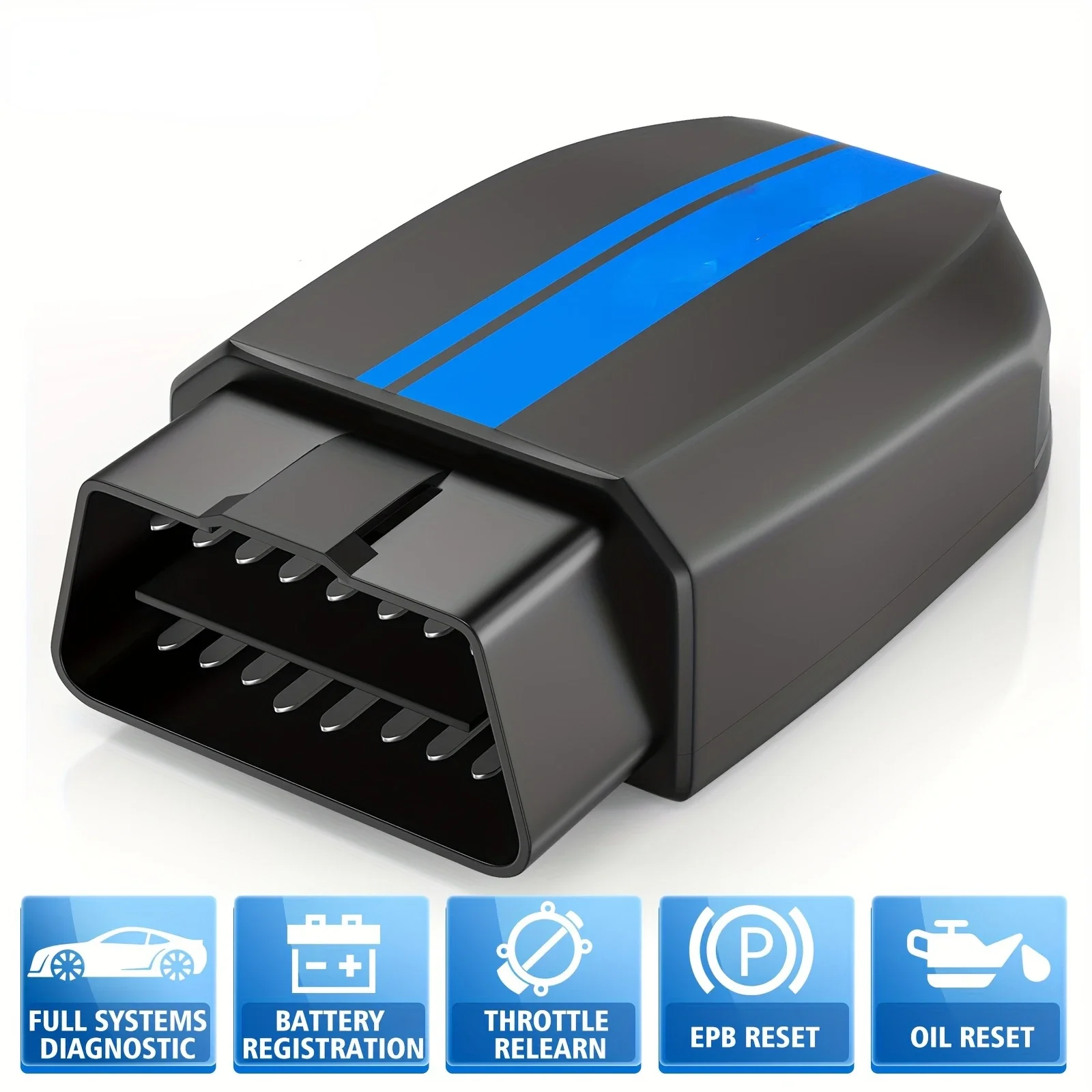 

Bluetooth BD300 OBD2 Scanner - Powerful Full System Code Reader and Diagnostic Tool for Vehicle with Battery Registration Servic