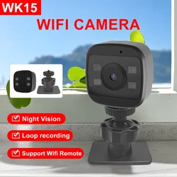 Wk15 mini wifi hd kamera, micro voice recorder cam, infrarot, nachtsicht, aufnahme dv, camcorder, 1080p, ipc