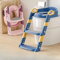 Children's Toilet Seat Stairway Baby Boys and Girls Toilet Folding Stand Step Stool Children's Step Toilet Seat Ring