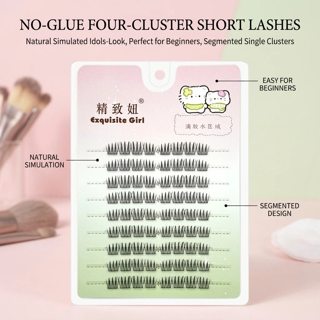 Krótkie rzęsy dla dziewczyn, s – Eyelash Extension Korean Style recenzja i cena
