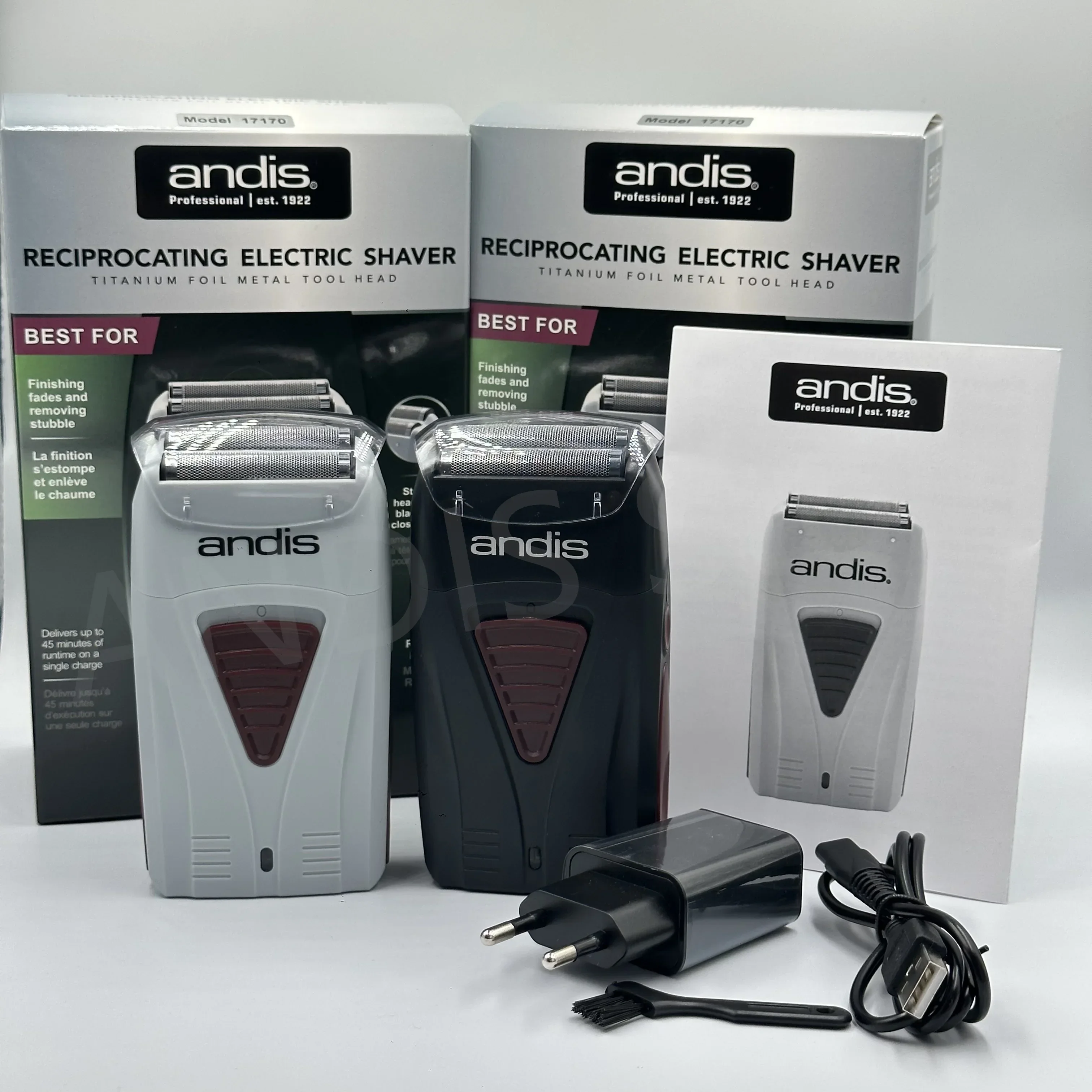 

Andis Professional Profoil 17170 Литиевая бритва из титановой фольги Беспроводная бритва для мужчин Машинка для стрижки лысины с зарядным устройством