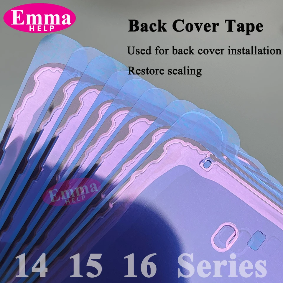 10 Piezas Adhesivo Impermeable para Cubierta Trasera y Laterales para iPhone 17 Pro Max 16 Plus 15, Pegamento para Batería y Reparación de Pantalla LCD 4