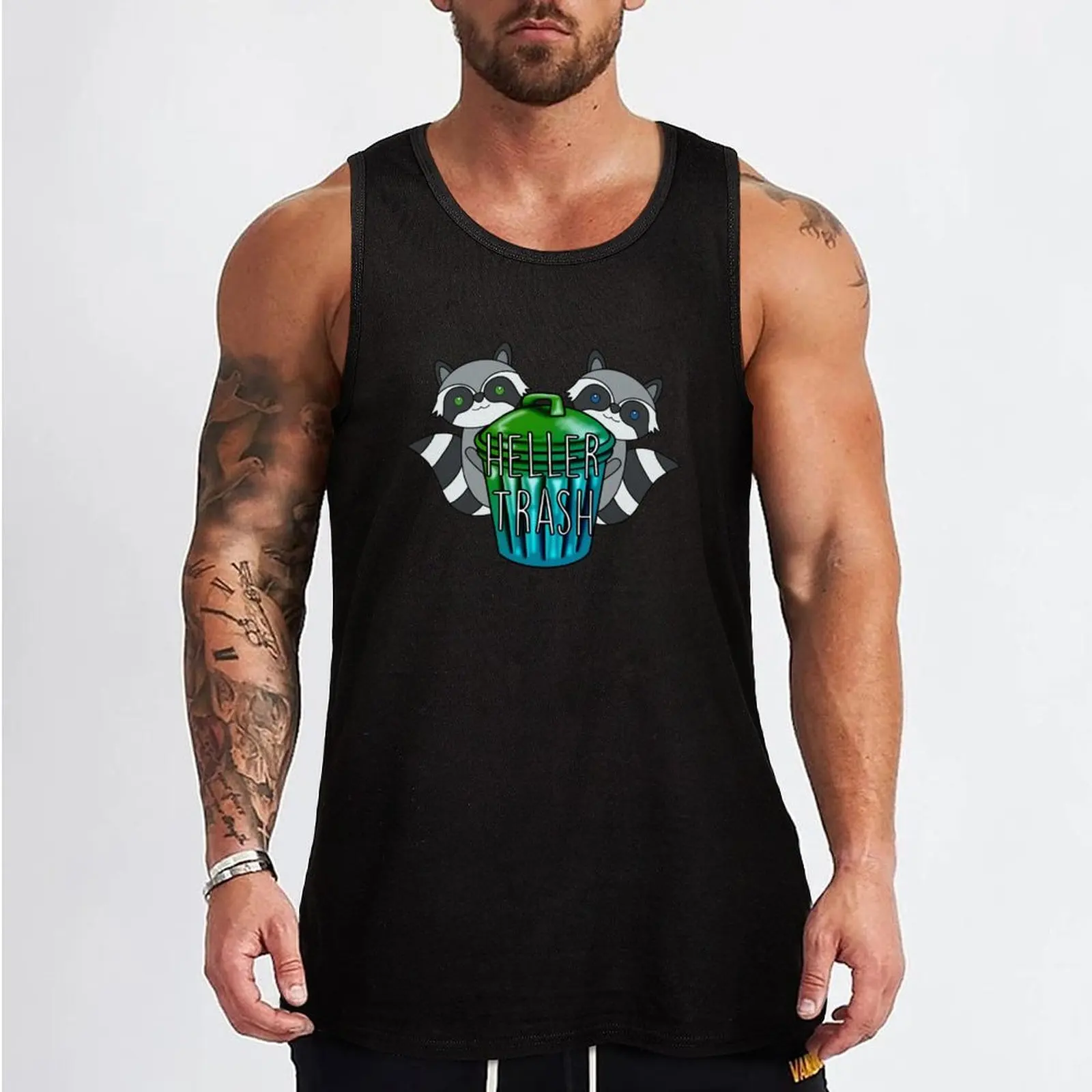 Heller Trash with Raccoons Tank Top best selling products T-shirts men