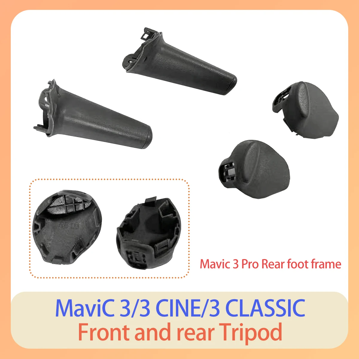 

Mavic3 3t 3c Body Arm, Front Left Motor Right Footrests, Rear Left Right Foot Pads Are Suitable for the DJI MAVIC 3 Series