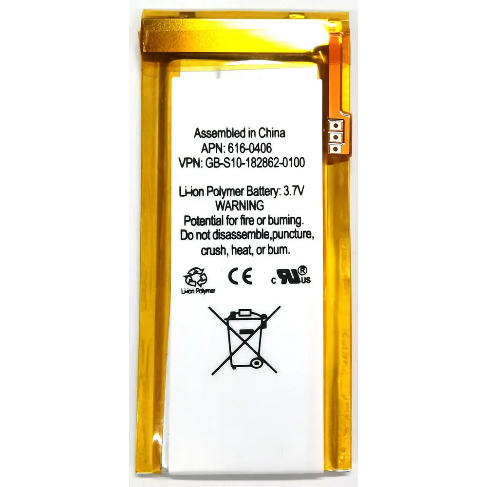 

Li-Polymer Media Player Battery for Apple,3.7v,240mAh,iPod Nano 5th,616-0406 P11G73-01-S01 616-0467