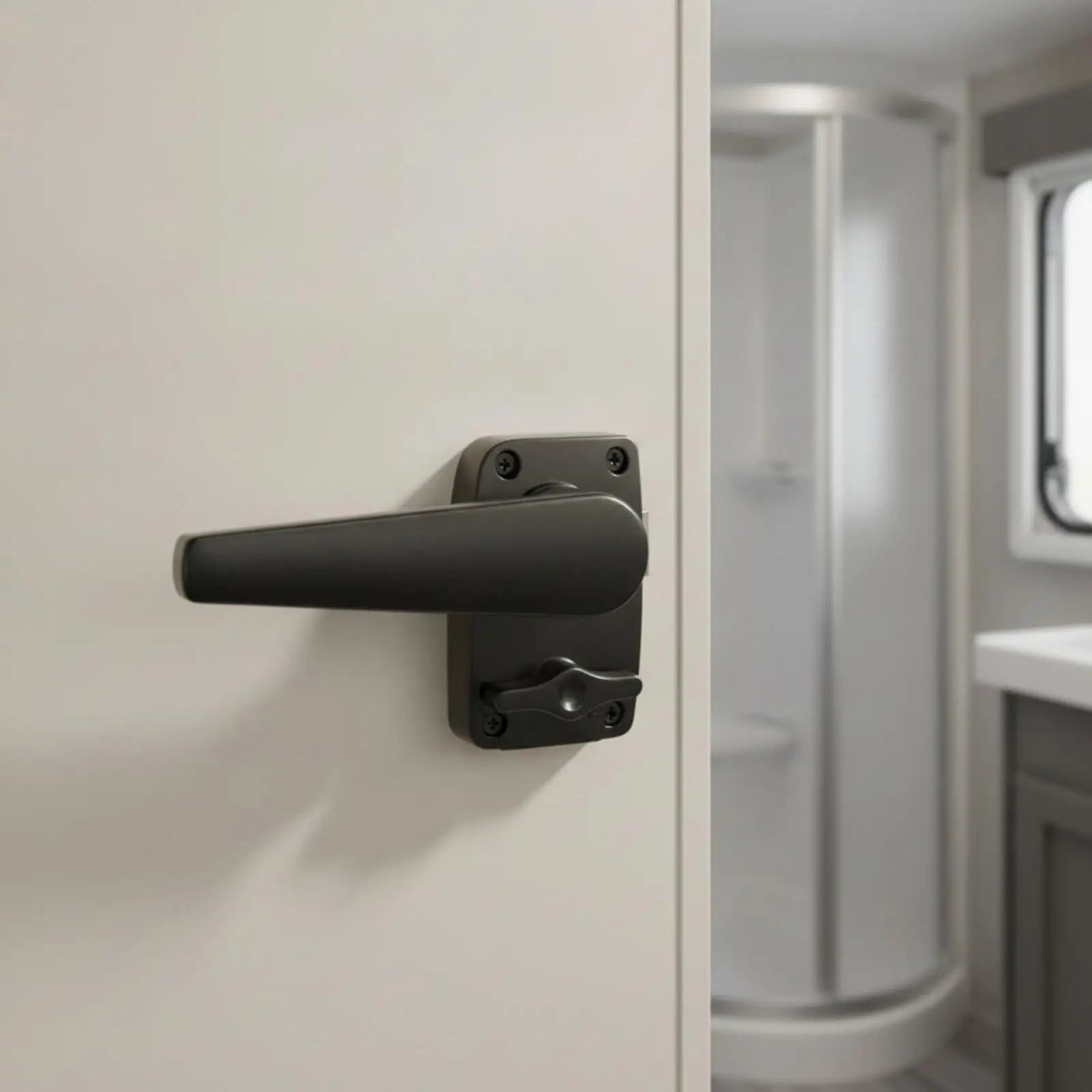 قفل باب حمام العربة مع مقبض AB - مراجعة Door Lock وسعره