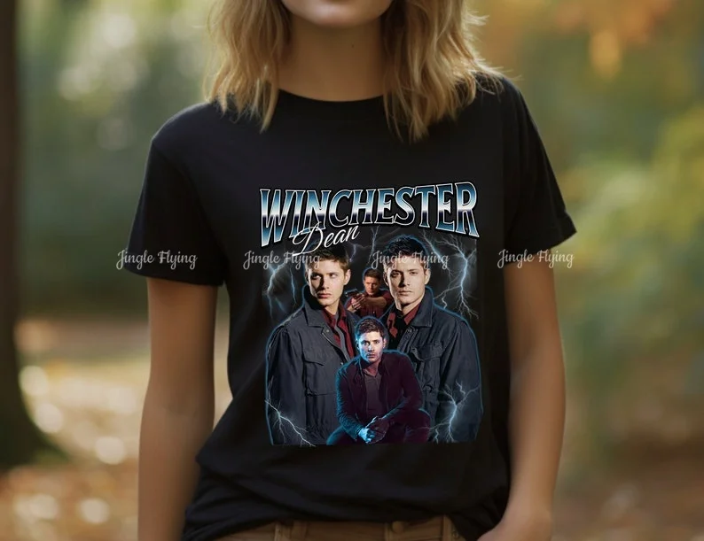 تي شيرت دين وينشستر أوليفيا بنسون الكلاسيكي، قميص دون دون، القانون والنظام للجنسين، تي شيرت جرافيك قطني عتيق