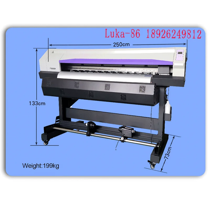 2024 Cheap Large Format 1.8m Printer PP Adhesive Vinyl Paper 1.6m Universal Print Machine