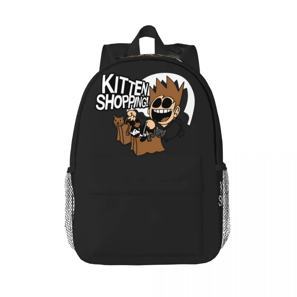 

Eddsworld Kitten Shoppings Backpack Hot Sale Daypack Large Capacity Boys Girls BookBag Shoulder Bags for Men Women School Bag