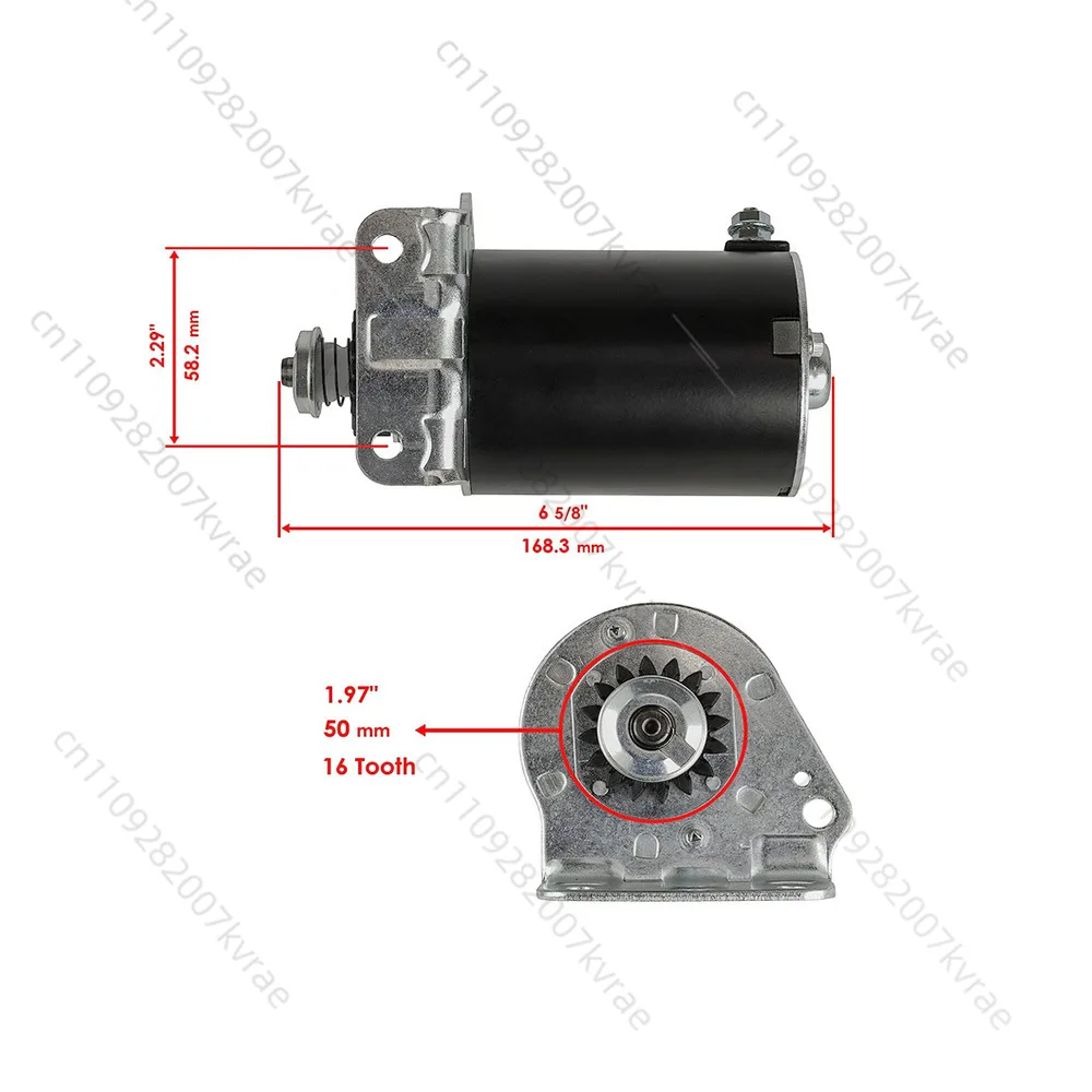 16 Teeth Lawn Mower Starter Motor 390838 497594 497595 5-22 391423 392749