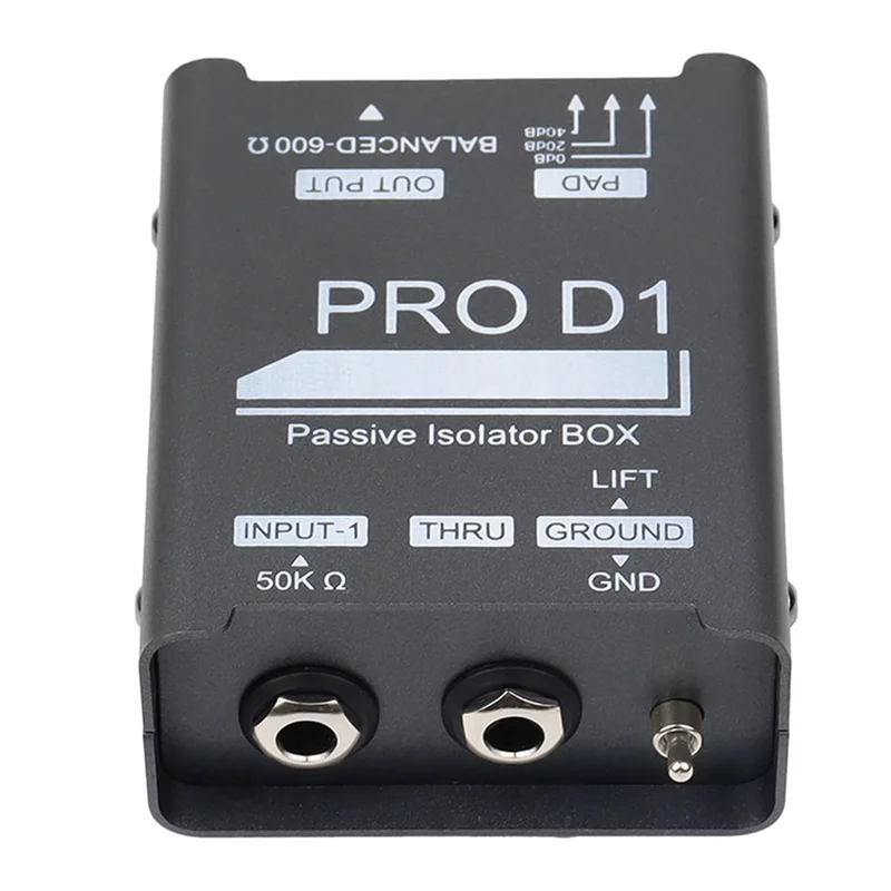 A32T-معزل الصوت مزيل الضوضاء الحالي باس الغيتار DI صندوق أداة الاستشعار
