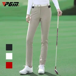 PGM Autumn Winter Ladies Golf Pants Women High Elasticity Sport Trousers Slim Fit Tennis Pants Warm Windproof Clothing KUZ093