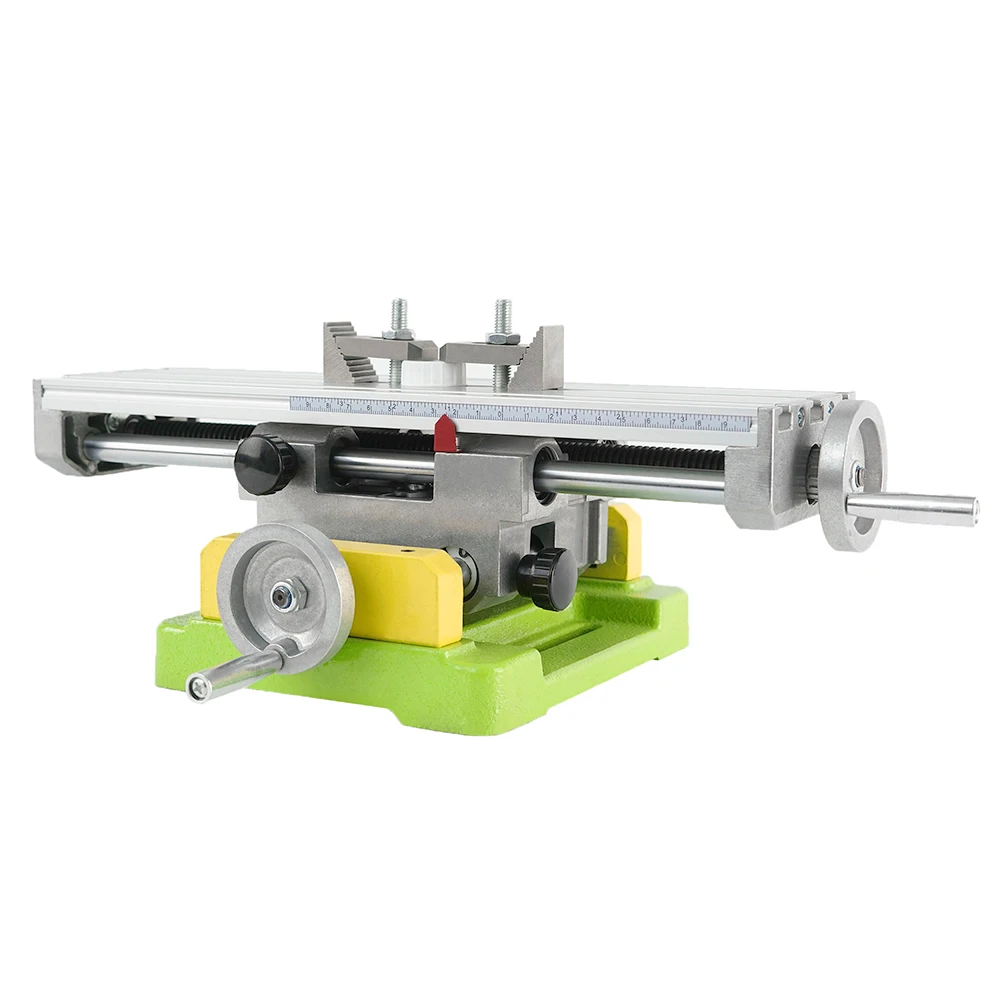 ALLSOME BG-6350 X Y Cross Slide Worktable, Adjustable Compound Table for Milling Drilling Bench