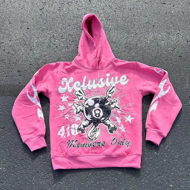 

2025 yiyi2025yiyiY2K retro letter pullover sportswear fashion print hip-hop style street wear men and women hoodies streetwear