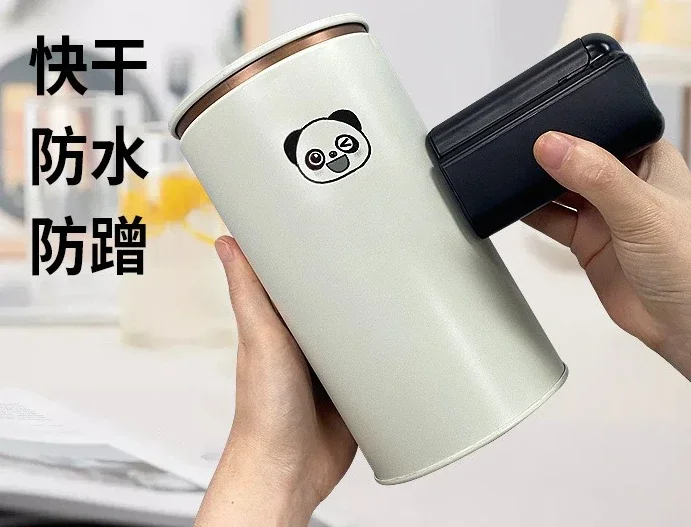 Quick-drying waterproof ink, handheld logo printer, small coding machine, plastic bag, clothes, fabric, carton, cup.