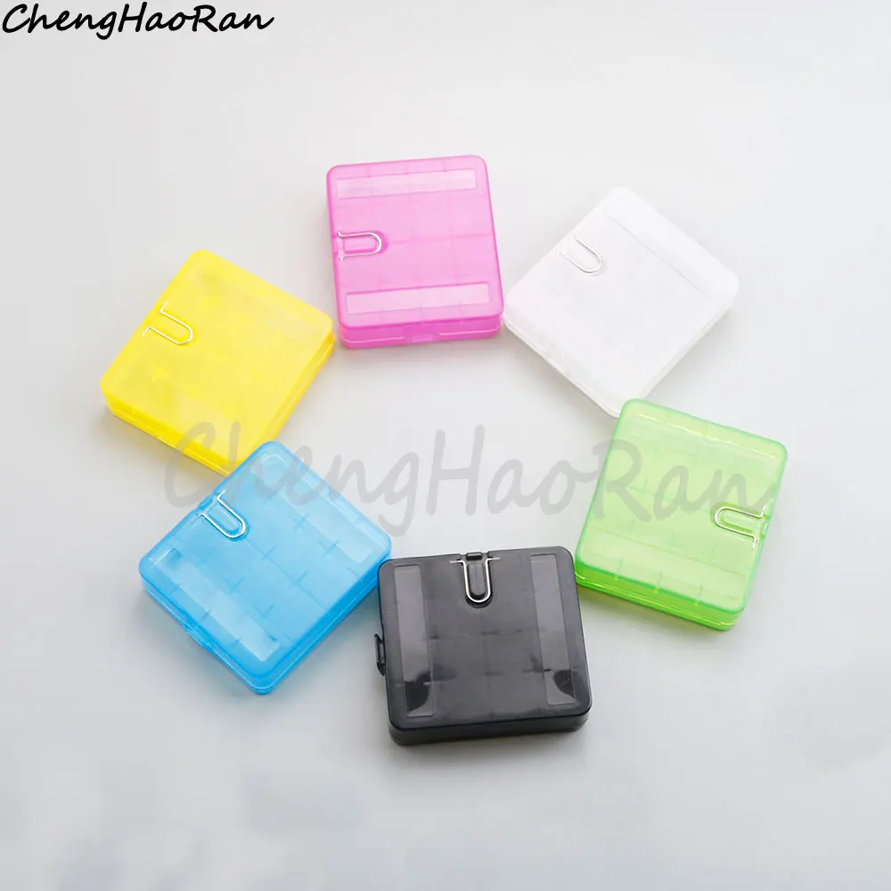 1 Piece Colorful Plastic Battery Box For 4 sections 18650 batteries or 8 sections 16340 Batteries Box Thicken Protect Box