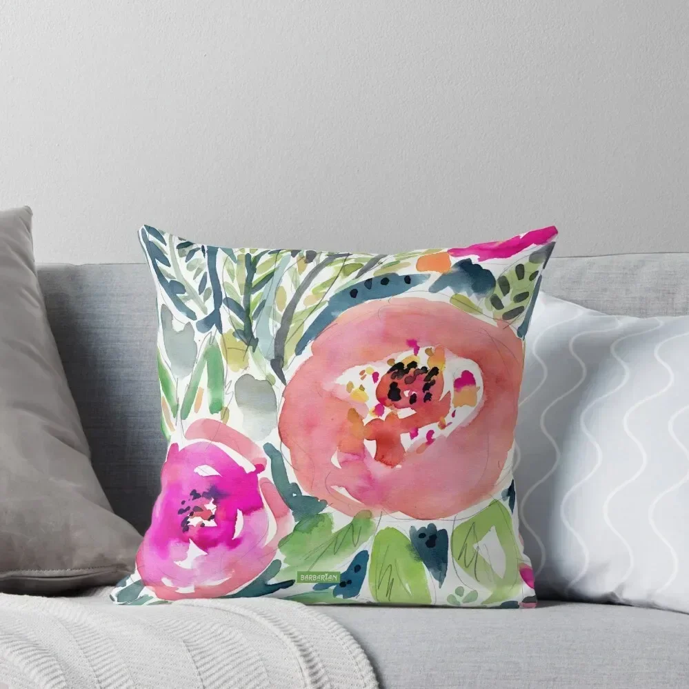 

Peach Floral Throw Pillow Christmas Throw Pillows Covers Pillows Aesthetic pillow cover christmas pillow