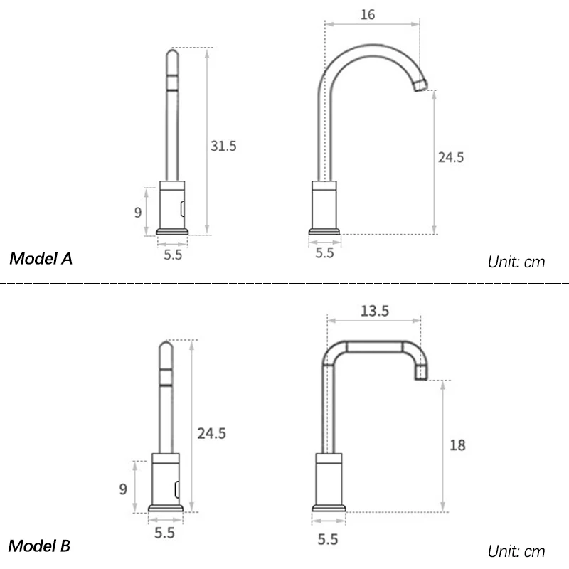 Automatic Infrared Induction Bathroom Basin Faucet.Chrome Smart Sensor Sink Faucet.Touchless Cold Hot Water Mixer Tap Crane.