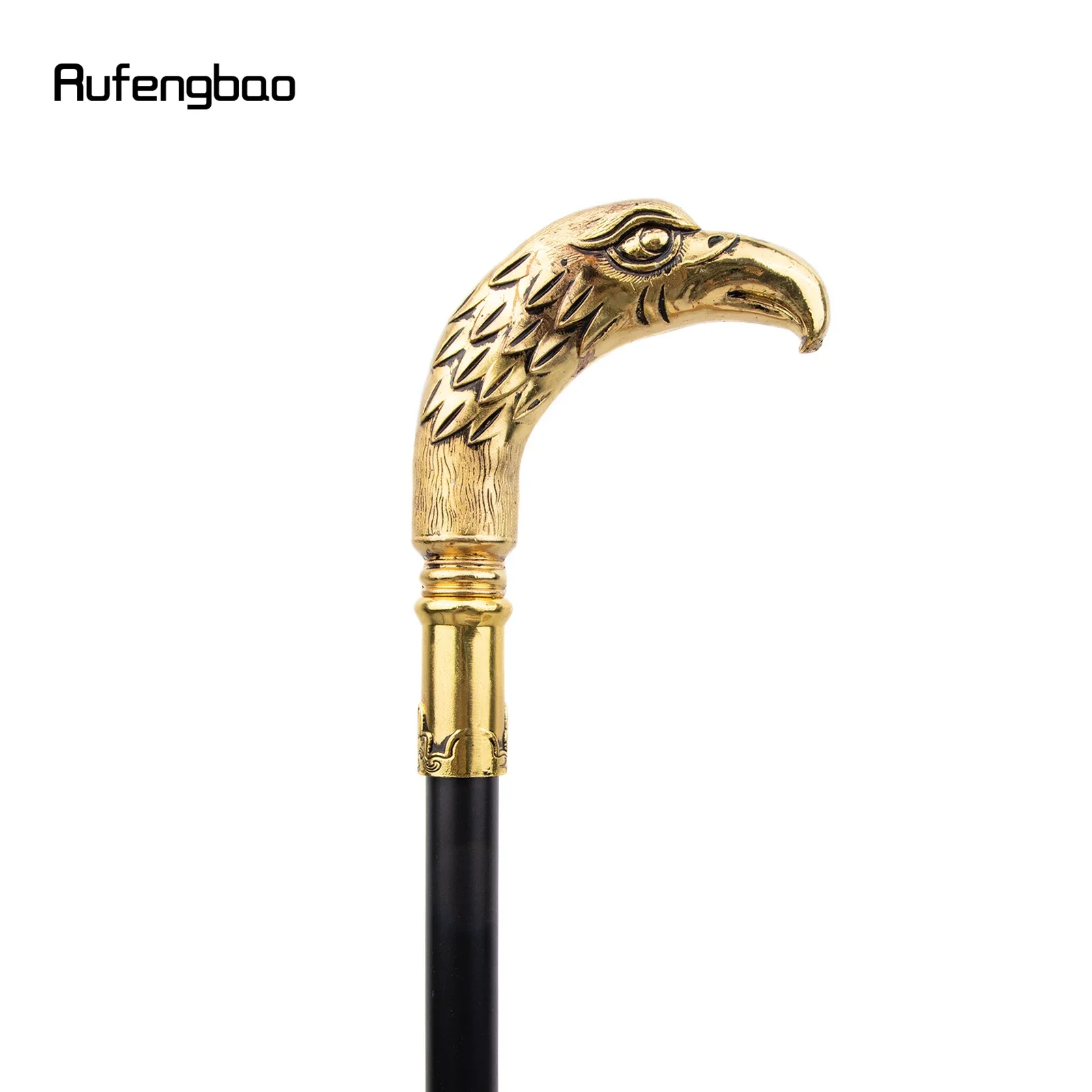 Golden Long Head Eagle Luxury Walking Stick Party Fashion elegante bastone da passeggio decorativo Cospaly Cane manopola Crosier 90cm