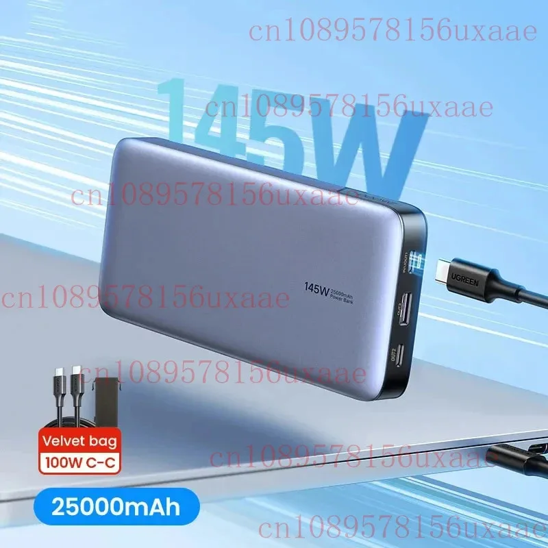 

FOR UGREEN 145W 25000mAh Power Bank PD 140W Max Fast Charging PowerBank for Laptop Macbook Quick Charge Battery Portable Charger