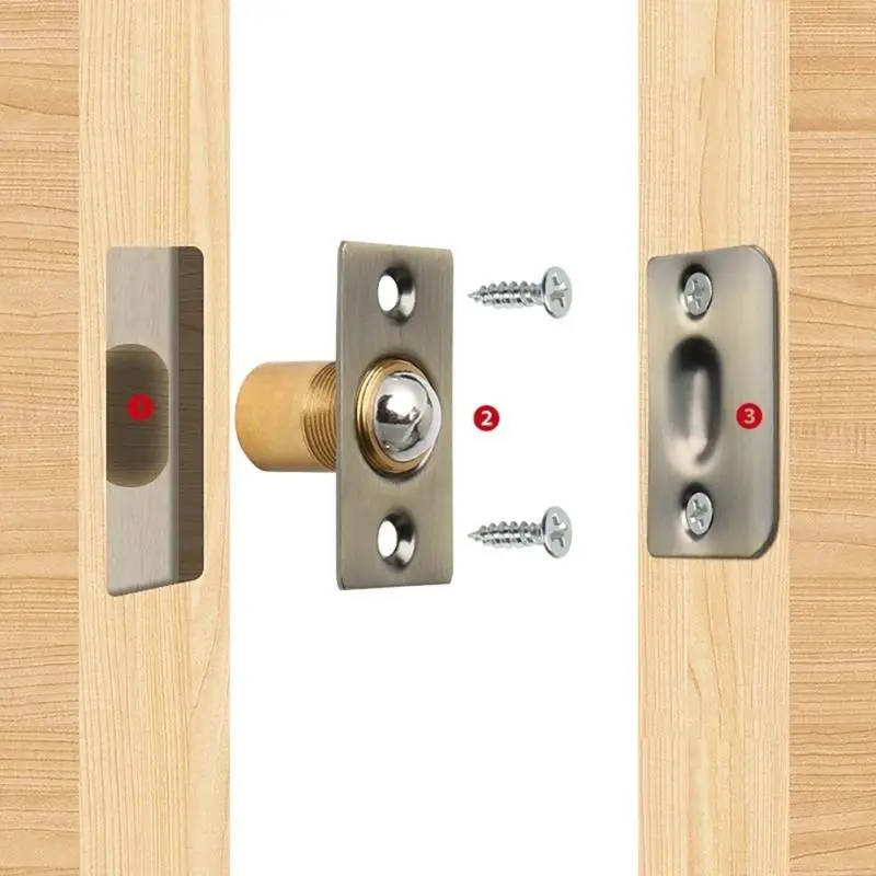 Industrial Grade Door Catch Interior Door Catch Lasting Use Brass Door Catch Functional Door Ball Catch Multi-color 
