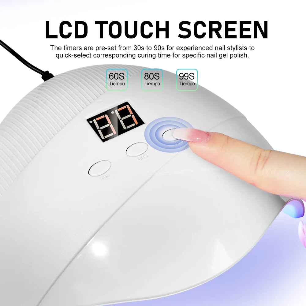 LIMEGIRL Nail Dryer Machine Portable USB White Pink Nail Lamp for Drying Curing Nails Varnish with 18LEDS Beads UV LED Lamp Tool