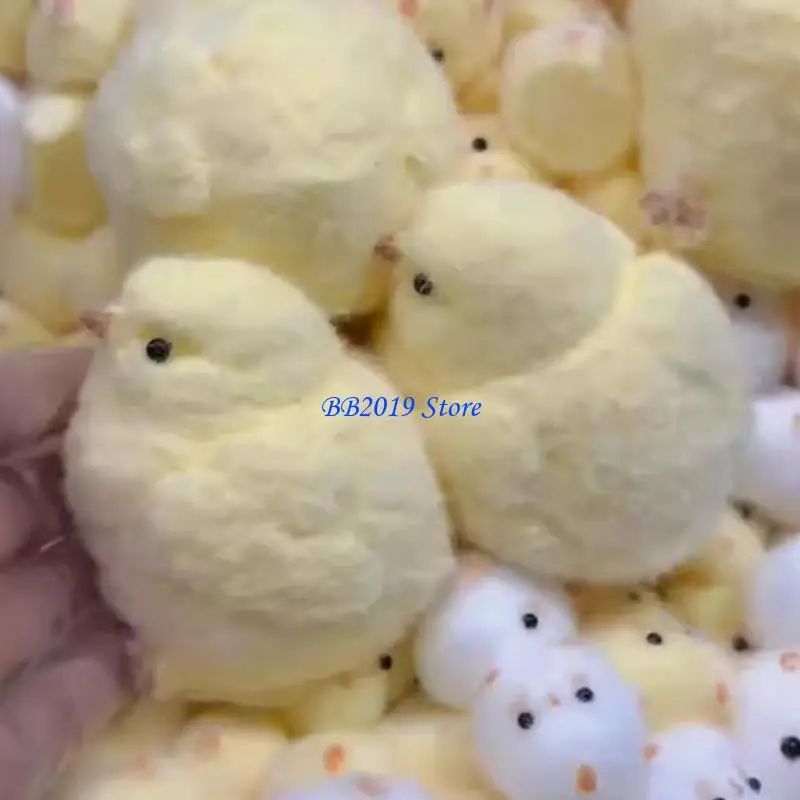 

Q0KB Игрушка для снятия стресса, ручное сжатие, милый цыпленок, розыгрыш, вентиляционная игрушка для офиса для взрослых