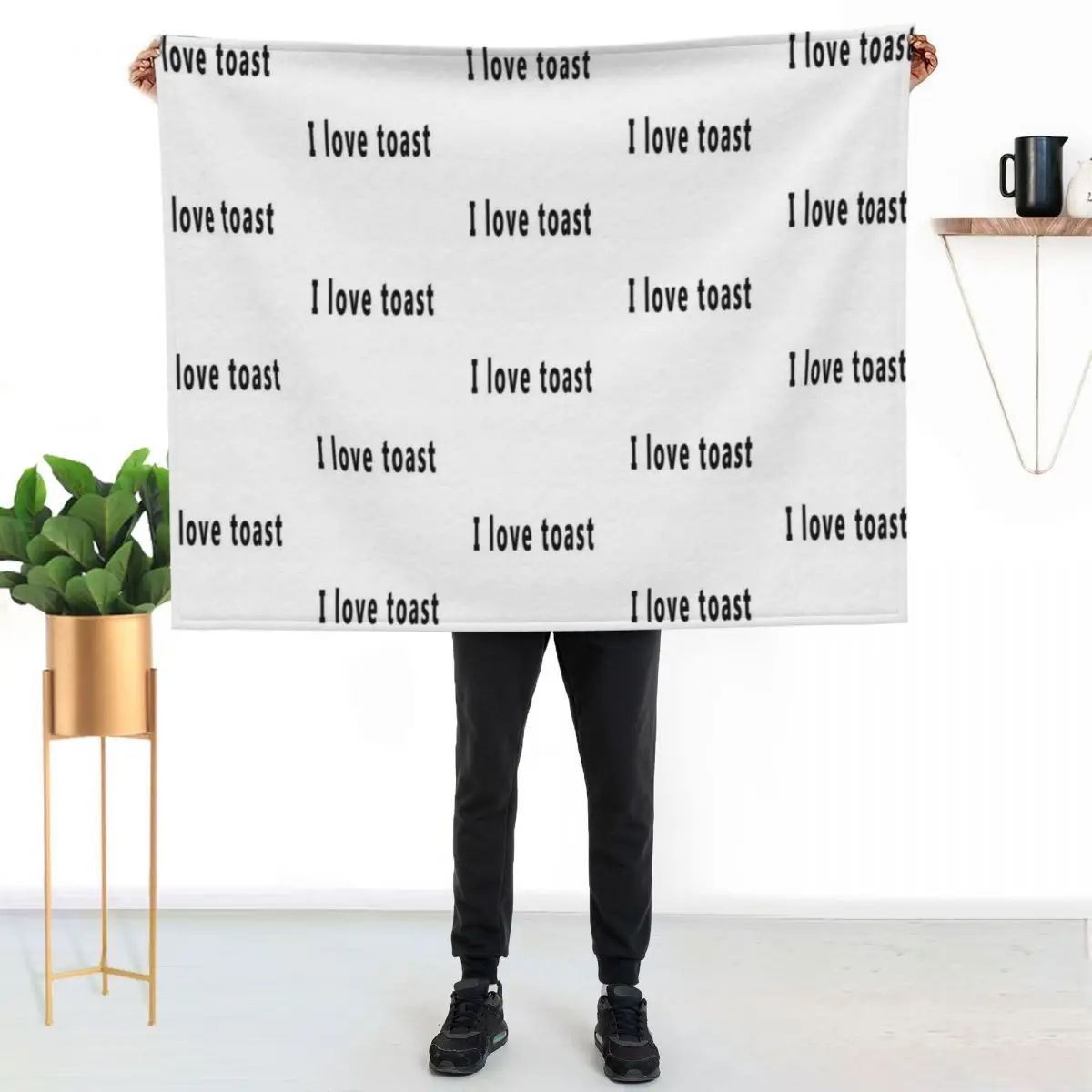 I LOVE TOAST Throw Blanket Beach Heavy for winter Stuffeds Giant Sofa Extra Large Throw Blankets