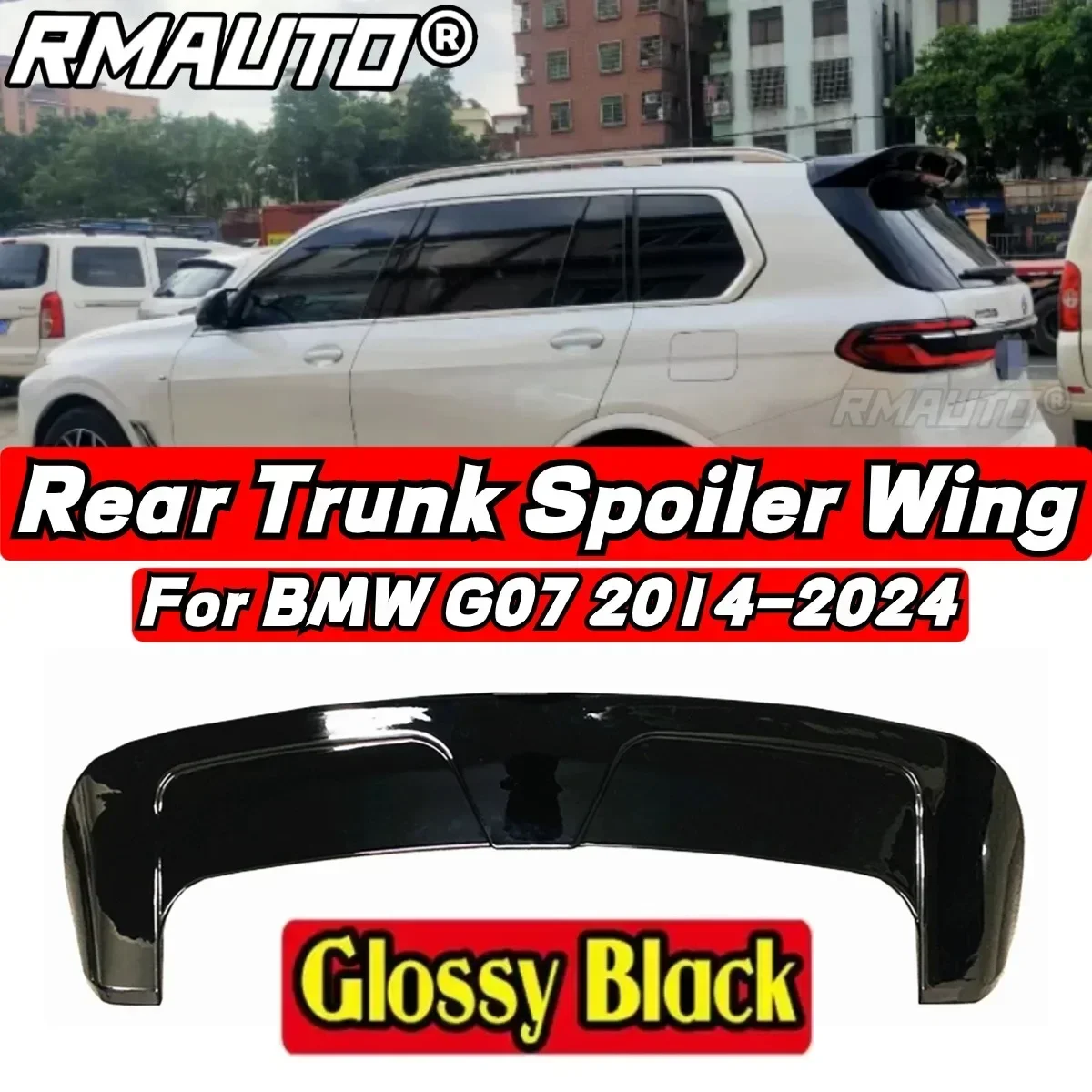 For BMW X7 G07 2019 2020 2021 2022 2023 2024 Rear Spoiler Wing Tunning Part BMW G07 Car Rear Trunk Spoiler Car Accessories