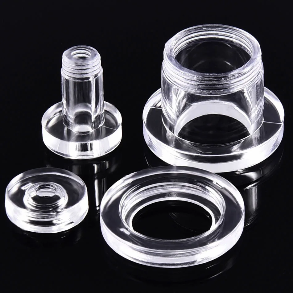 2PCS 2-20mm Transparent Acrylic Ear Stretchers Plugs Tunnels Expander Flesh Hollow Screw Earrings Piercing Body Jewelry