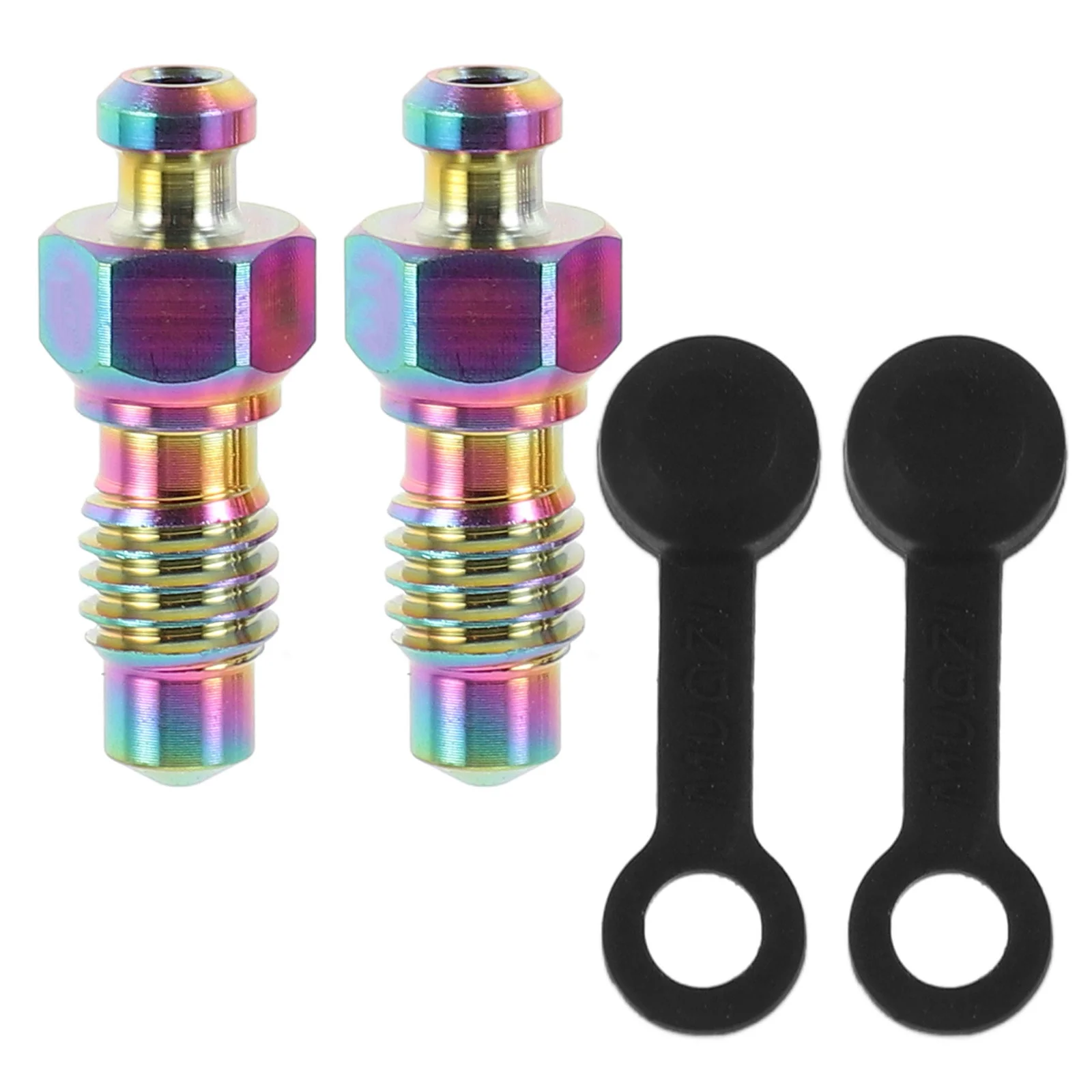 1 مجموعة دراجة مكبح قرصي النازف المسمار مواد عالية القوة موثوقة على المدى الطويل استخدام غطاء يحمي نظام دراجة نارية