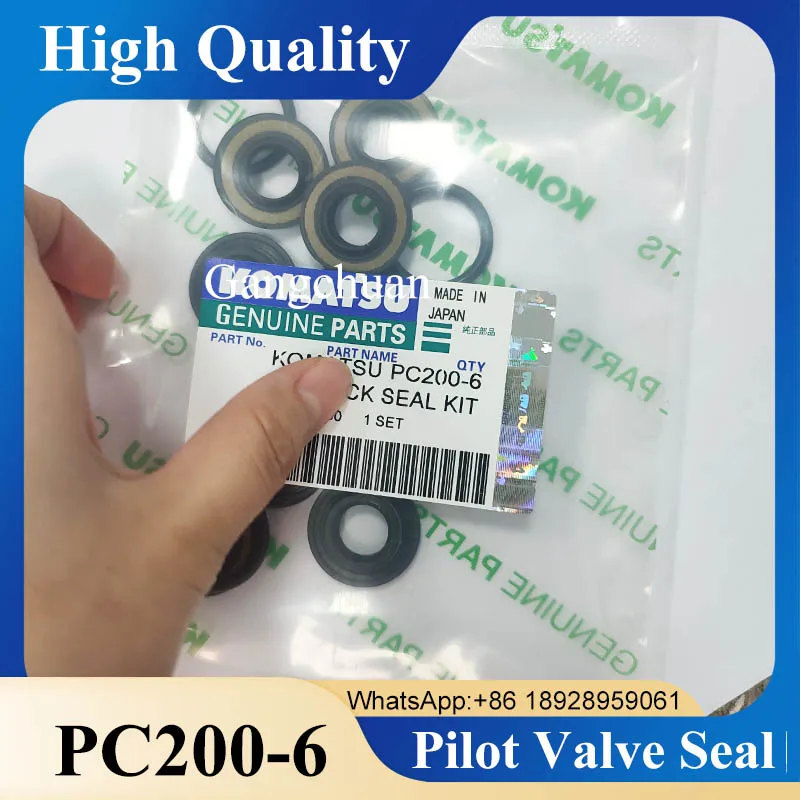 for Komatsu Excavat Pilot Valve Oil Seal PC200-6 PC200-7 PC200-8 PC200-1 PC200-2 Excavator Joystick Seal Kit