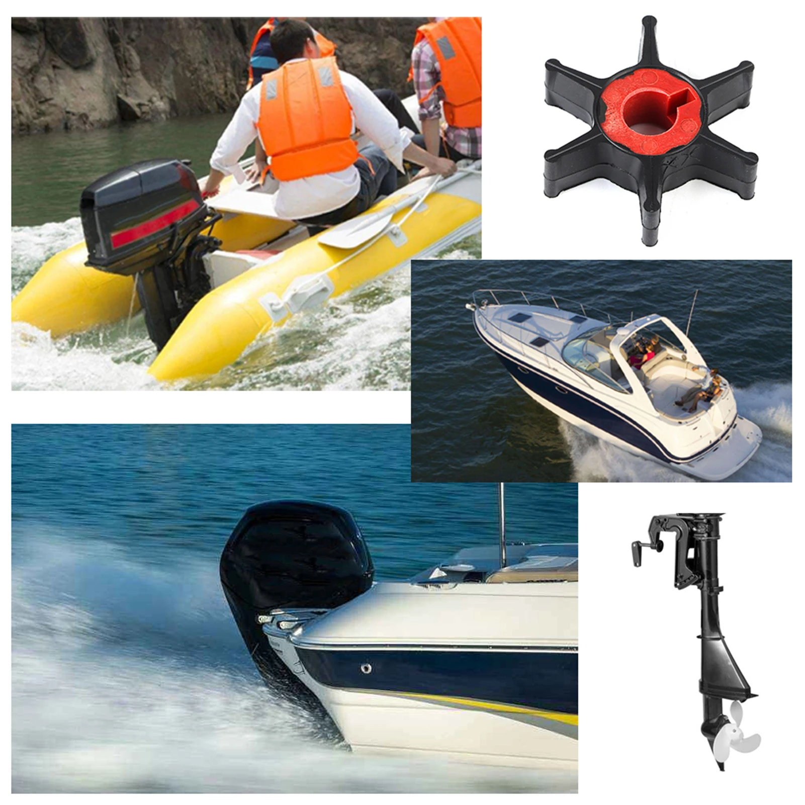 船外機ウォーターポンプインペラ交換用フィットマーキュリー 9.9HP 15HP 47-F 436065 -2