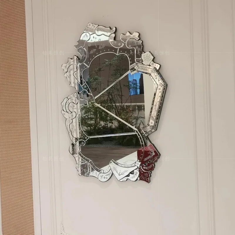 Xenomorph Bedroom Mirror Living Room Full Body Nordic Luxury Long Big Bathroom Irregular Mirror Funky Espelhos Home Products