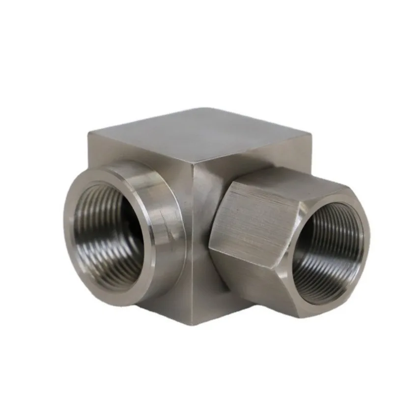 For High Pressure Hydraulic Rotary Right Angle Rotary Joint, Stainless Steel Thread Connection High Pressure Rotary Joint