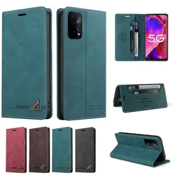 Wallet Anti-theft Brush Leather Case For OPPO Find X3 Pro X3 Lite Reno 4 Lite 5 Lite 5 Pro Reno 6Z 6 Pro 10 A78 A58 A74 A94 A57