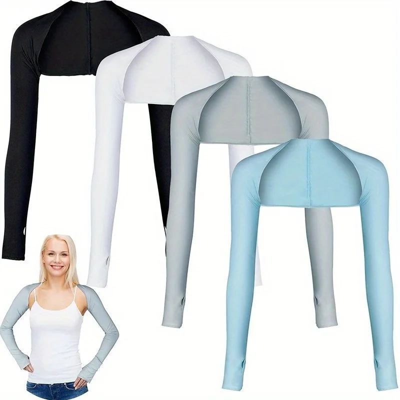 1 Stück ultradünne Schal-Armstulpen, lange Handschuhe aus Eisseide, atmungsaktiv, Sonnenschutz, UV-Schutz, Handwärmer, für Outdoor-Sportarten.