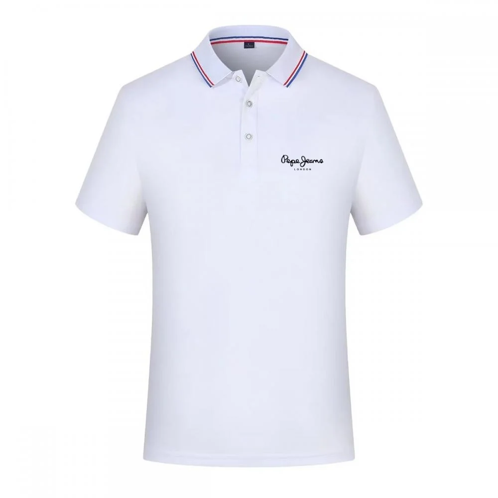Camisa polo con estampado Pepe Jeans para hombre, ropa informal de manga corta, camisetas transpirables a la moda