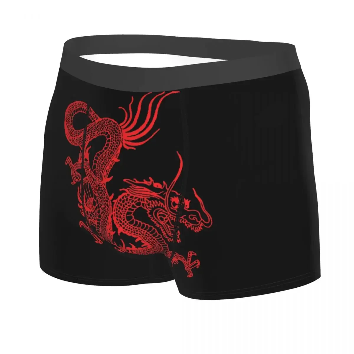 Dragon Boxer Shorts For Homme 3D Printed Asian Oriental Style Art Underwear Panties Briefs Breathable Underpants