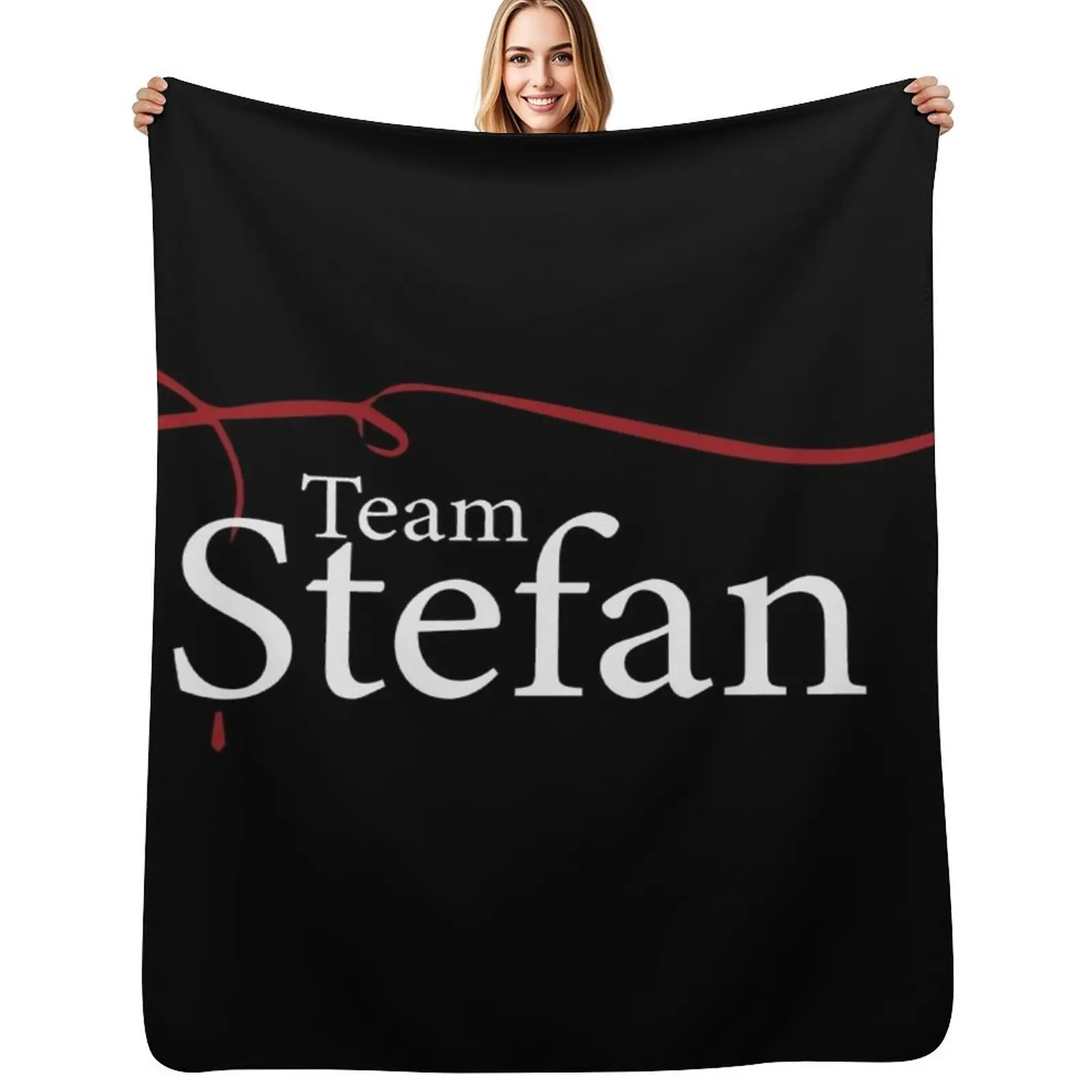 Team Stefan Throw Blanket Cozy Warm Blanket for Bed Room Decor