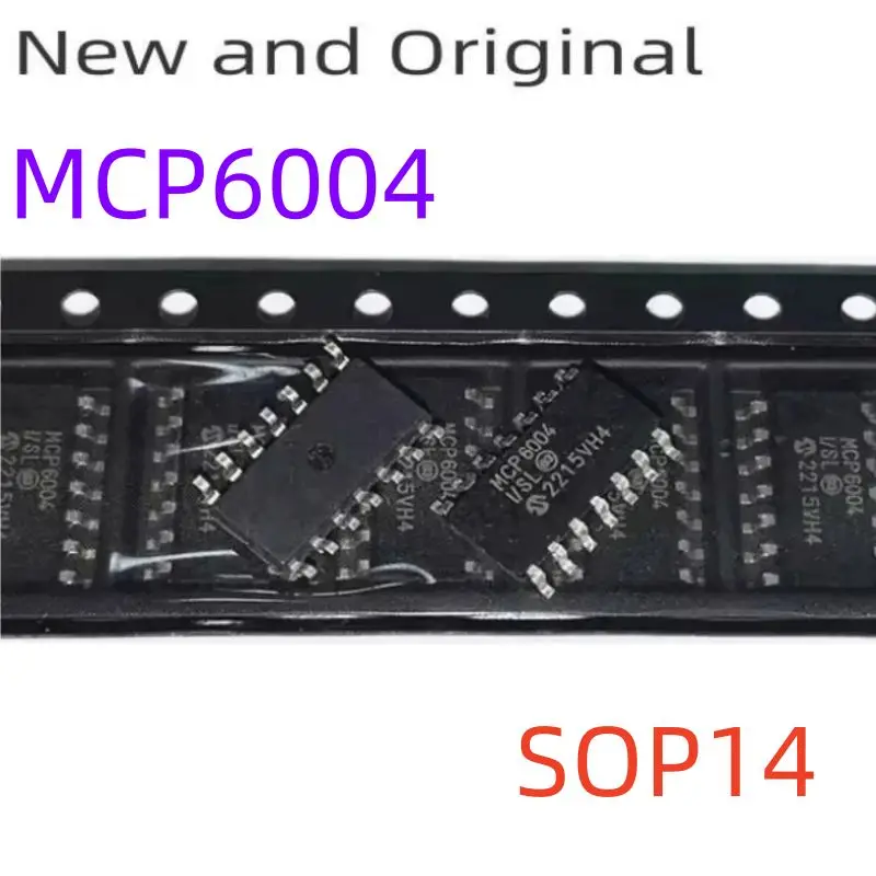 

New and Original Mcp6004 Mcp6004-I/Sl T-I/Sl - E/Sl Sop14 Operational Amplifier Ic