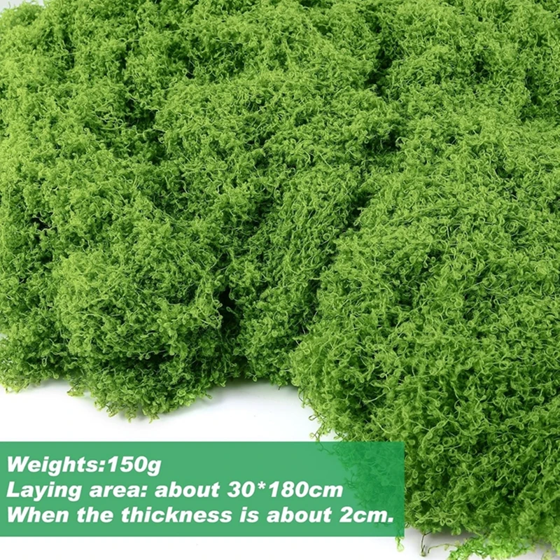 30/50g Green Fake Moss DIY Crafts Grass Artificial Moss Faux Preserved Moss Green Plant Home Room Garden Decor Landscape Grass