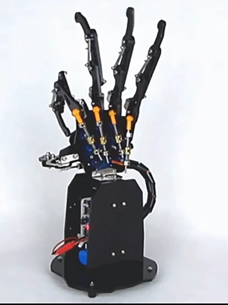 5 dof Robot ชุดหุ่นยนต์ห้านิ้วสำหรับการศึกษาหุ่นยนต์กลไกโลหะสำหรับการเขียนโปรแกรม DIY แขนซ้ายและขวา