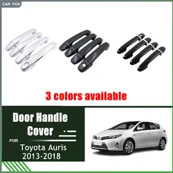 Chrome Door Handle Cover Trim for Toyota Auris E180 Hatchback (AU) Scion iM 2013-2018 2014 Car Accessories Carbon Fiber Sticker