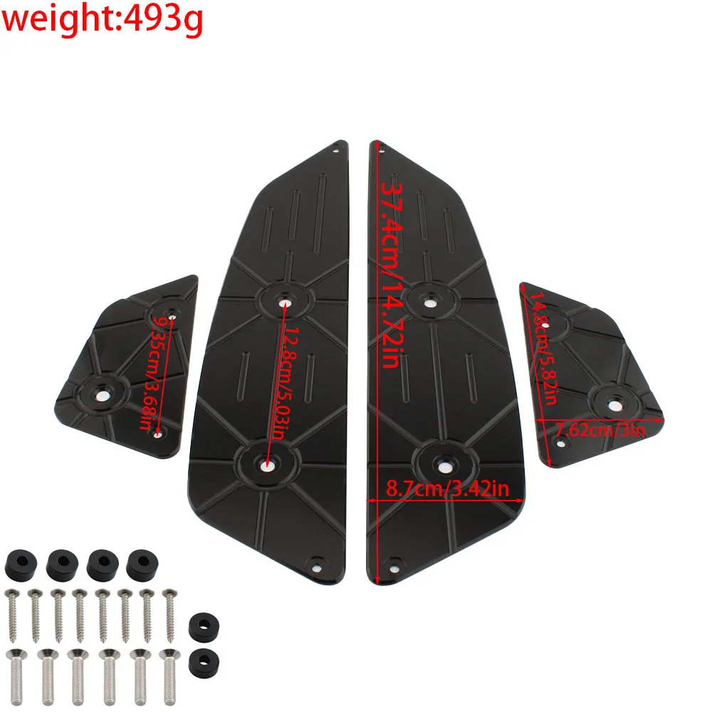 Motorcycle Aluminum Alloy Footrest Footboard Pegs Foot Pedals Footmat For PCX125 PCX160 2025-2026