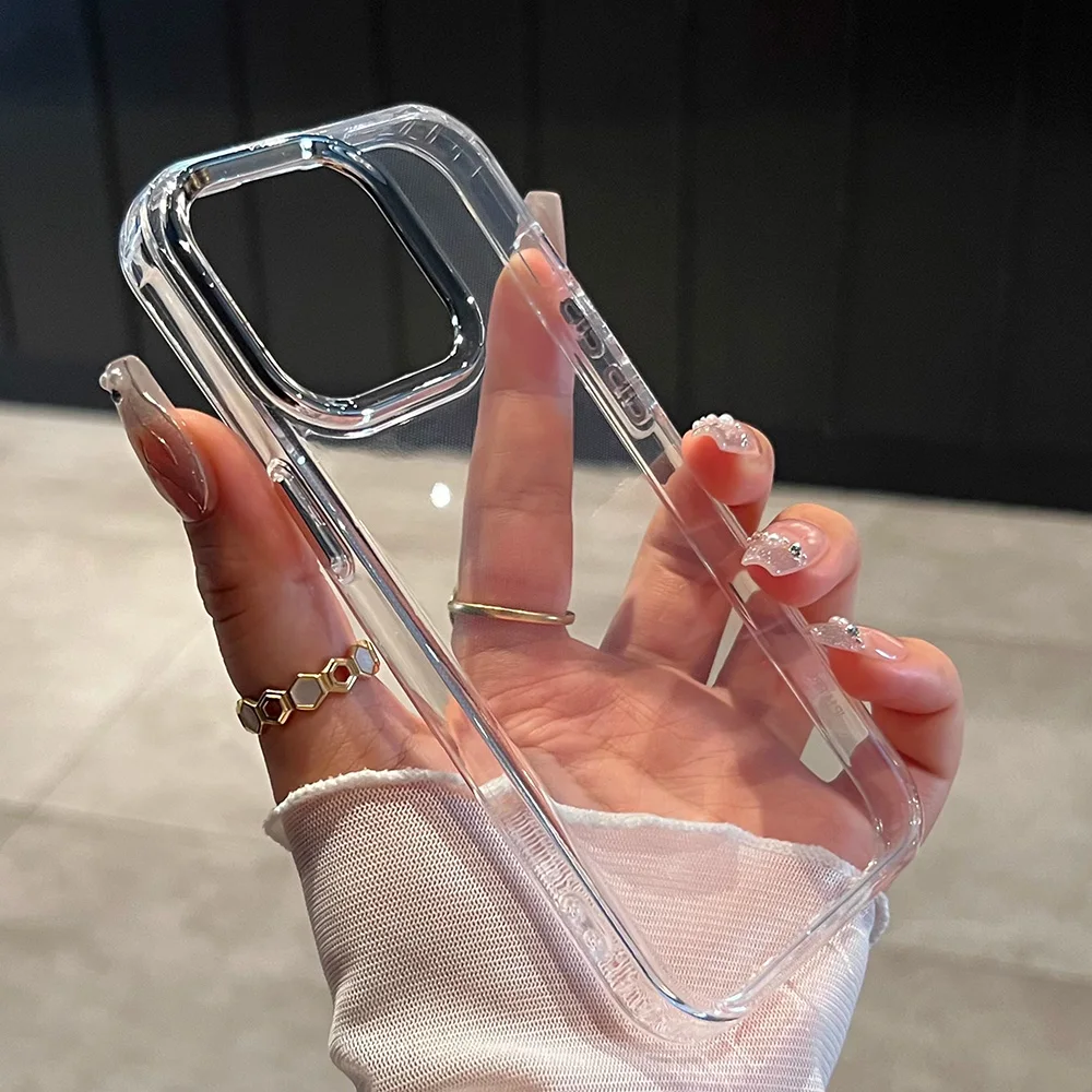 Clear TPU Silicone Case For Samsung S25 S24 S23 Ultra FE A56 A55 A36 A35 A26 A17 A07 A06 A73 Shockproof Transparent Funda Cover