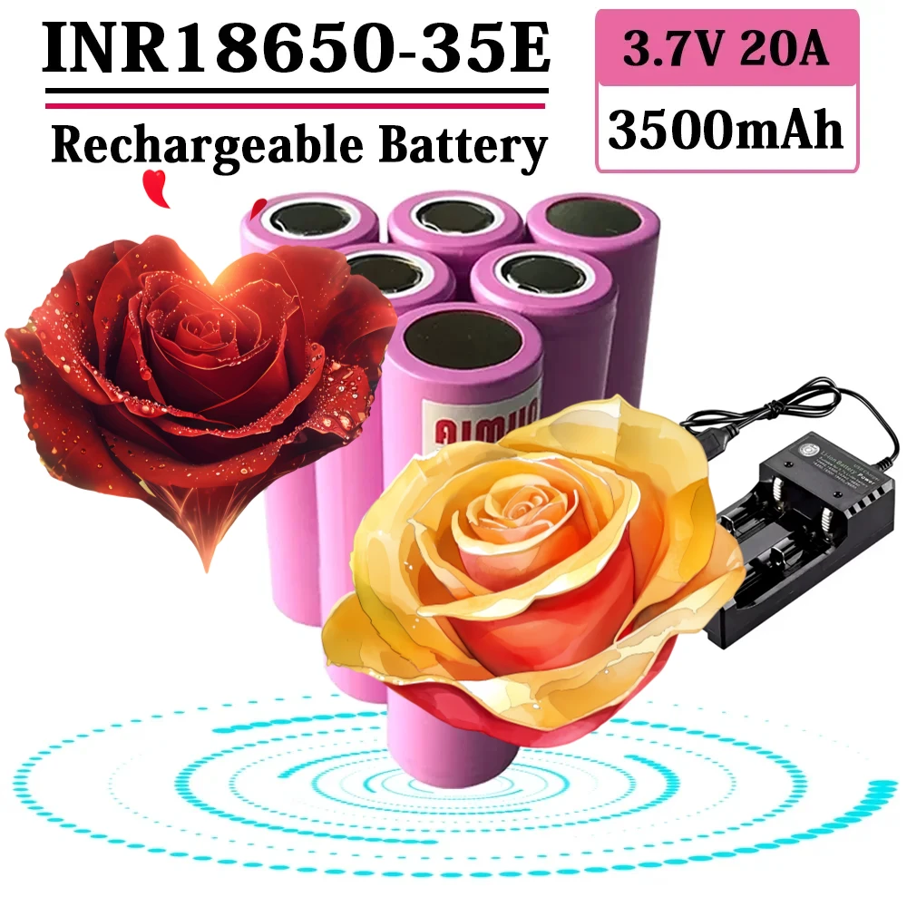 

For original 35E 18650 battery 3500mAh 20A discharge INR18650 35E 3.7V lithium-ion rechargeable battery