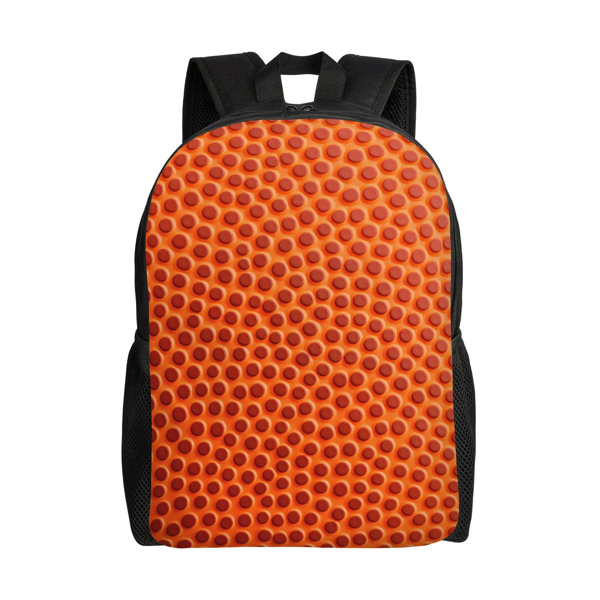 Sport Ball Basketball Grain Backpack Men  Durable Backpacks Polyester Kawaii High School Bags Daily Colorful Rucksack